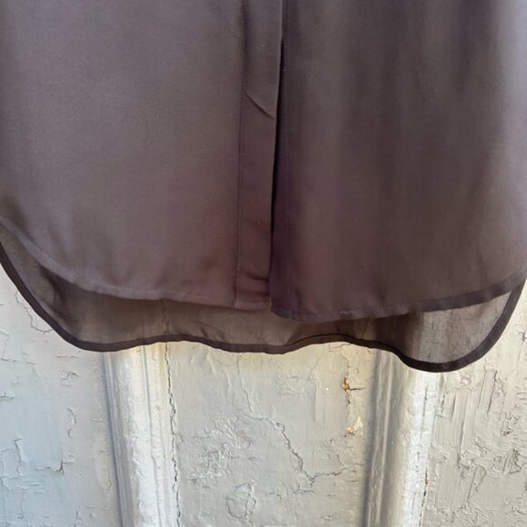 J Crew Black Robin Silk Blouse, Size 8 - Picture 8 of 10